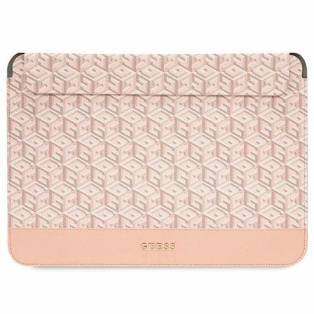 Guess GCube Stripes-fodral för en 14" bärbar dator - rosa