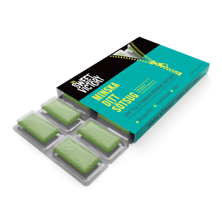 Sweet Victory Gum Sockerblockerande Tuggummi Pepparmint 12 st