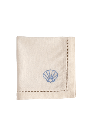 Pick A Poppy Shell Servett - 45x45 Cm Bordstextil Blå