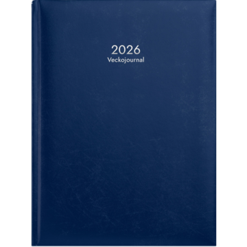 Stor ukejournal Blå 2026