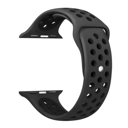 Apple Watch 38/40/41 mm Stilfuldt sportsarmbånd Runnr Grå/sort Black