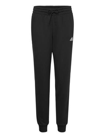 Essentials Linear French Terry Cuffed Joggers Joggebukser Pysjbukser Svart Adidas Sportswear*Betinget Tilbud