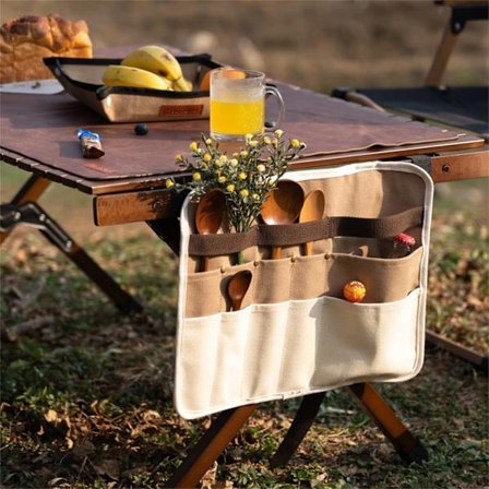 Bärbara resebestick, campingbestickväska, camping picknickbestickset,