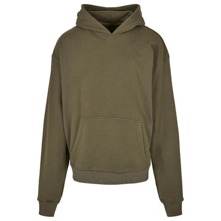 Build Your Brand Ultra Tung Hoodie för Män 5XL Olivgrön