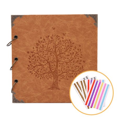 Fotoalbum DIY Scrapbook 10x10 tum 50 sidor Dubbelsidig,