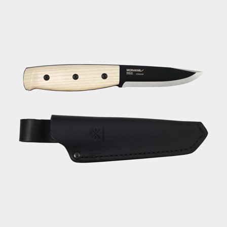 Cuchillo de bushcraft Morakniv Wit BlackBlade (S), 213 mm, madera de fresno / acero inoxidable sueco reciclado