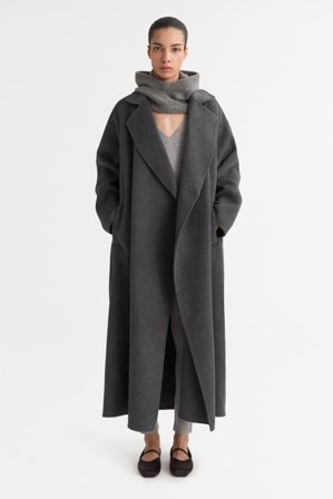 Soft Goat - Oversized coat - XL - Dark Grey