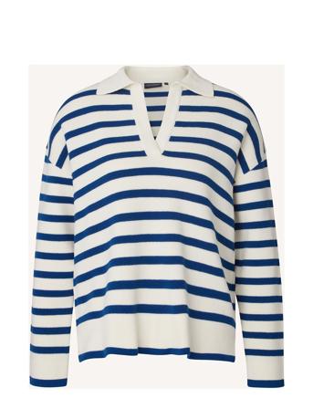 Peyton Full Milano Knitted Sweater Blue Lexington Clothing