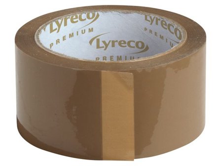 LYRECO Premium Packtejp PP 50mmx66m brun 6/fp - Lyreco - Emballage och lagerutrustning - Packtejper - Packtejp PP