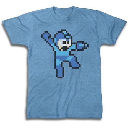 Mega Man Pixelated T-shirt för män