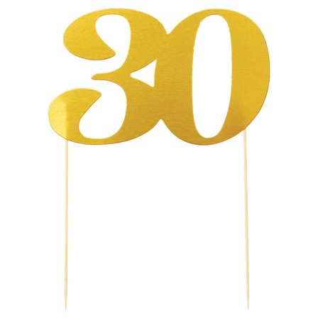 Cake Topper Kulta 30