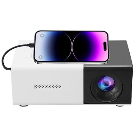 Projektor Hjemmebiograf HD Bærbar LED Projektor Skærmspejling Understøtter 1080P