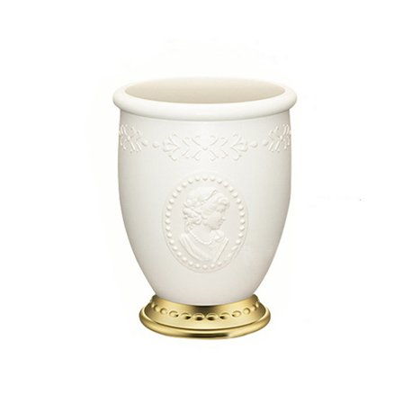 Sminkborsthållare för damer, sminkborstorganisatör i keramik, förvaringsmugg, kosmetiska verktyg för sminkbord