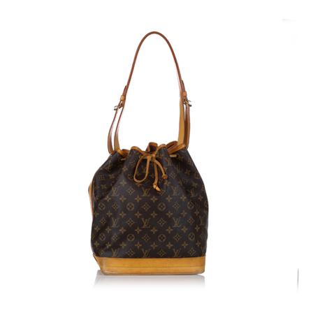 Louis Vuitton Vintage, Pre-owned Noe Monogram Bag Bruin, Dames, Maat:ONE Size,Katoen