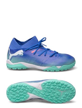 Future 7 Match Tt + Mid Jr Shoes Sports Shoes Football Boots Blue PUMA
