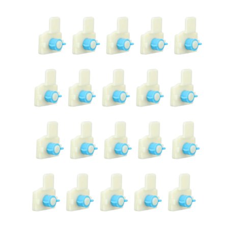 20 sæt kaninbur madkasse spænde PP avlsbure kanin dør krog fast bur dør spænde til kaninbur tilbehør