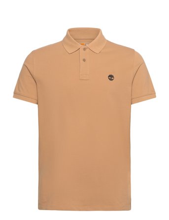 Timberland Pique Short Sleeve Polo - Beige - L