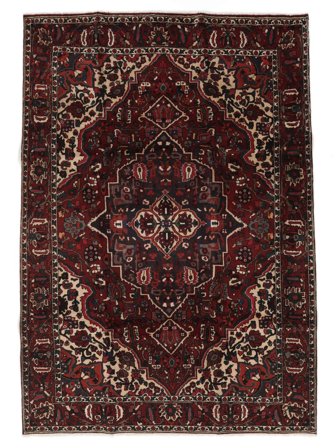 Hand Knotted Bakhtiari Rug 210X307 Wool Black/Brown