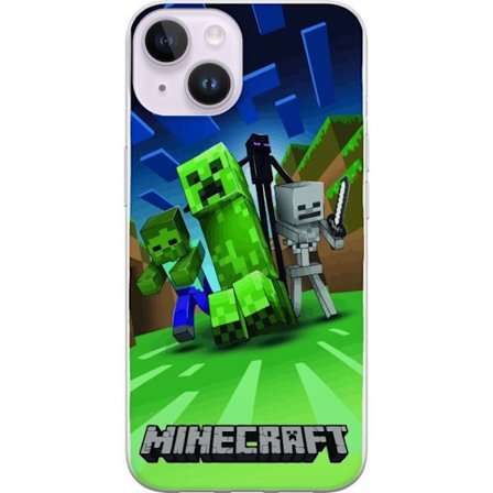 Kompatibel Mobilcover til Apple Apple iPhone 15 Minecraft Creeper mobilskal i klassisk grön pixelstil