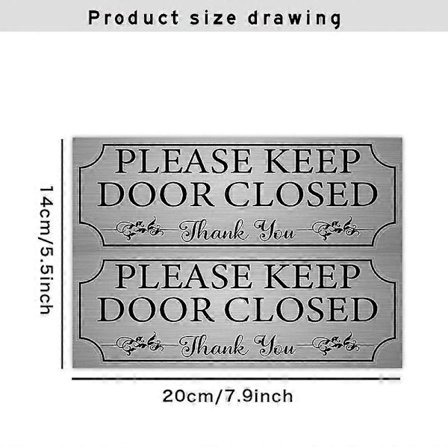 2 kpl Ovenkyltti Sisustus Oven Sulkeminen Kyltti Tarra Oven Ilmoituskyltti Tarrat Oven Ilmoituskyltti Tarra Koristeellinen Ovenkyltti Tarra 