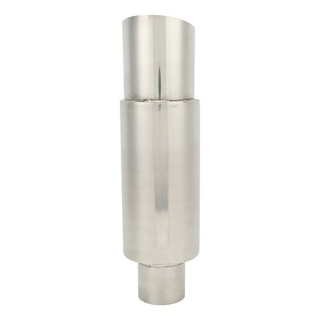 Eksosdemper Lydabsorberende Rustfritt Stål 2.5in Inn 3.5in Ut Bakre Lyddemper Eksos Halerør Spiss