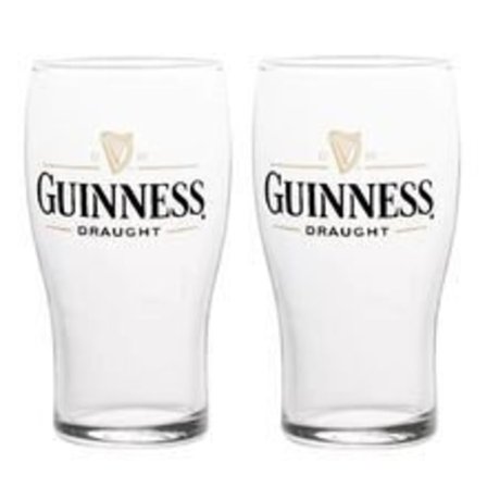 2 Guinness Pintglas 550ml