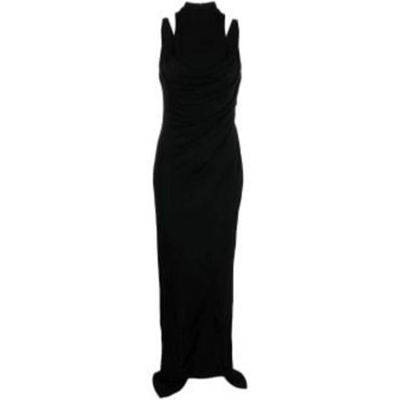 Balmain, Maxi Dresses Zwart, Dames, Maat:S