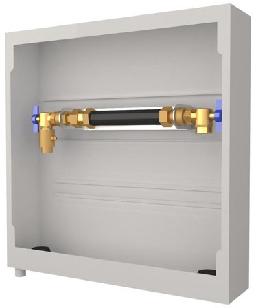 LK Systems 1882303 Vattenmätarskåp 550 x 550 mm Höger, Installation