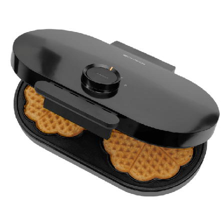 Champion Nordic Våffeljärn Health Dubbelt 1600w Vj600 Köksmaskiner Svart