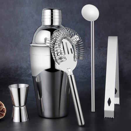 Cocktailshaker-sett 5 deler - 500 ml