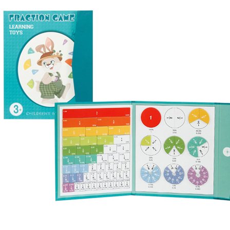 Magnetisk Score-Skive Demonstrator, Magnetisk Brøk Uddannelsesmæssig Puslespil, Brøker Manipulativer Uddannelsesmæssig til Grundskolen, Magnetisk Brøk