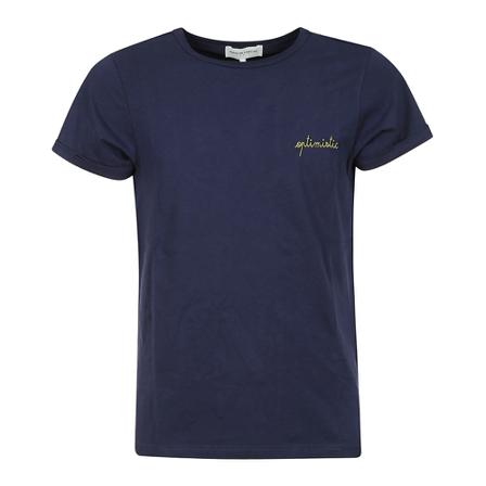 Maison Labiche, Tee-Shirt Poitou Optimistic Niebieski, Mężczyzna, Rozmiar: S