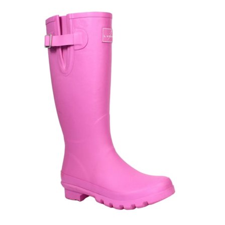Lunar Dam/Ladies Largo Wellies Wellington 5 UK Pink Pink 5 UK