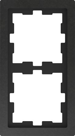 Schneider Electric MTN4020-6547 Kombinationsram 2-fack, sten, skiffer, Strömbrytare & vägguttag