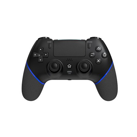 Svart Blå Bluetooth Spillkontroller Kompatibel med Dobbel Vibrasjon Hall Effekt Joystick Konsoll for PS4/PS4 Pro/PS4 Slim/PC
