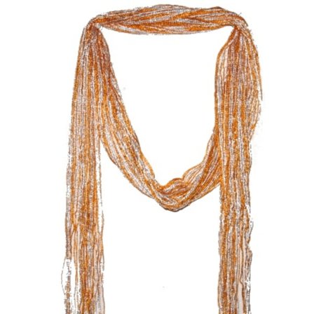 SOMMER HALSKLEDE -Orange og hvid