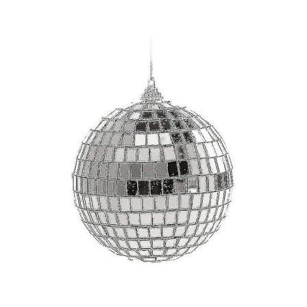 6-pakks med juletrær Speil Mini Disco Ball (7 cm)