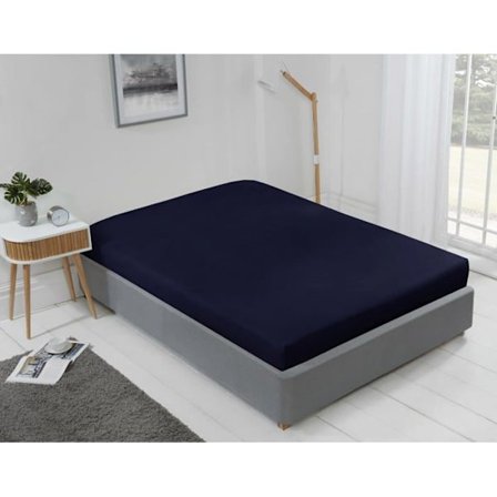 Drap housse Emma barclay - LYLKSNVY - Lyla Drap-Housse Mörkblå King Size