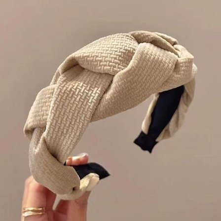 2stk Hårbøyle Hårbånd BEIGE