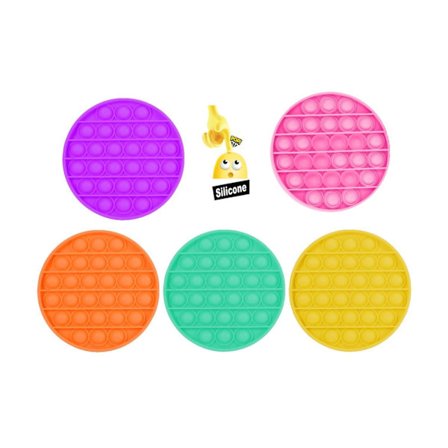 Popit Pop It Fidget Toy Rund CE Godkänd