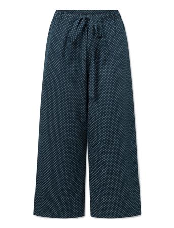 Sonja Pants - Cotton Bottoms Trousers Wide Leg Navy STUDIO FEDER