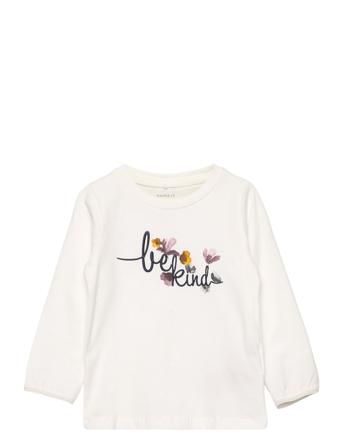 Nmfbodil Ls Top Langærmet T-shirt Hvid Name It