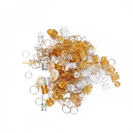 120 kpl Hiusten Punontarenkaita Dreadlock-Helmiä Muodikkaita Hiusten Koristeita