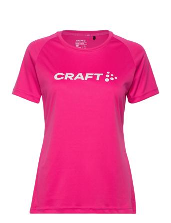 Core Essence Logo Tee W T-shirts & Tops Short-sleeved Rosa Craft*Betinget Tilbud