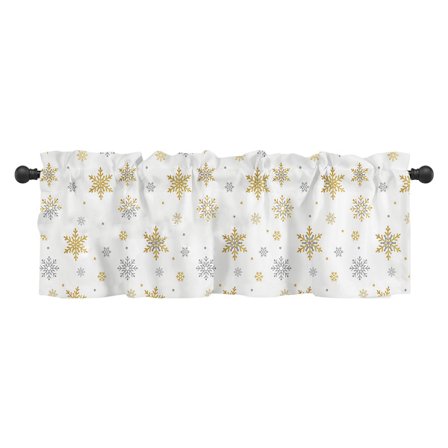 Julkappa, Julkapper med snøfnugg for vinduer Stanglomme Gardinkapper Snøfnugg Jul Vindusbehandling Liten Gardin for Ju