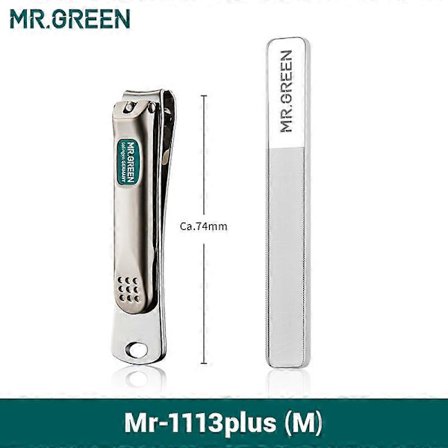 MR.GREEN Negleklippere Rustfrit Stål Buet blad Clipper Fingernegl Saks Klipper Manicure værktøjstrimmer med neglefile [HK]