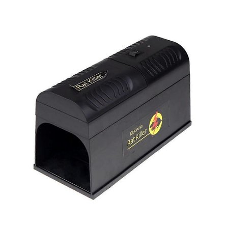 Elektrisk rottefelle med kraftig spenning, fungerer for mus rotter jordekorn ekorn svart EU-plugg