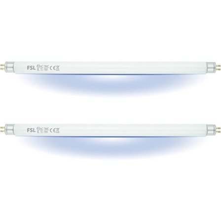 FSL T5 F8W BL Vaihtolamppu hyönteisansaan, 30cm UV-putki 8W/16W hyttysten tappajaan/hyönteisten tappajaan (2kpl)
