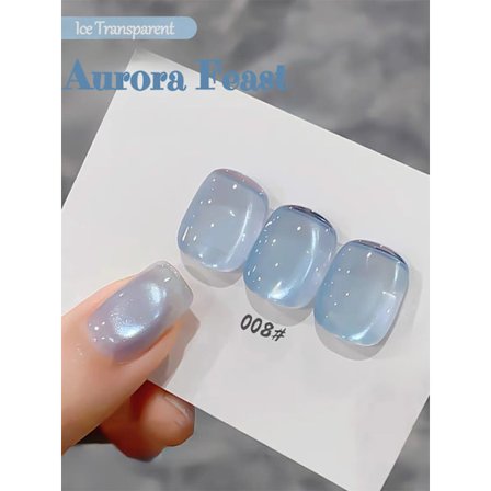 1-12 st WS Ny Stil Sommar Naglar Aurora Feast Kattögon Gel Nagellack Bästsäljare Glittrande Aurora Is-ö Nagelmaterial