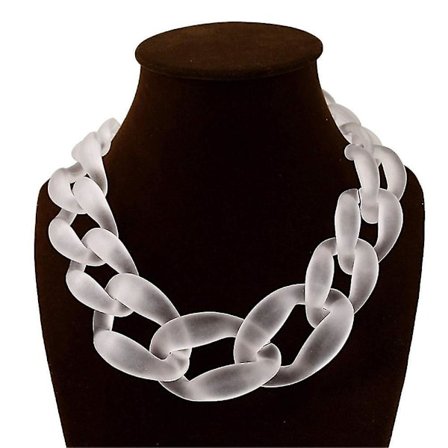 Akrylhalsband Chunky Choker Statement Bib Kedjehalsband Hängen